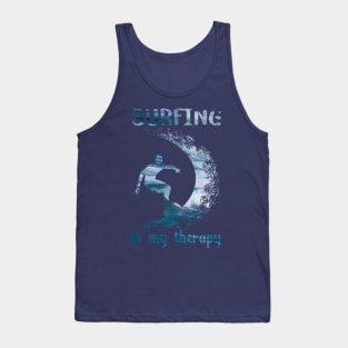 Surfing is my therapy Tank Top